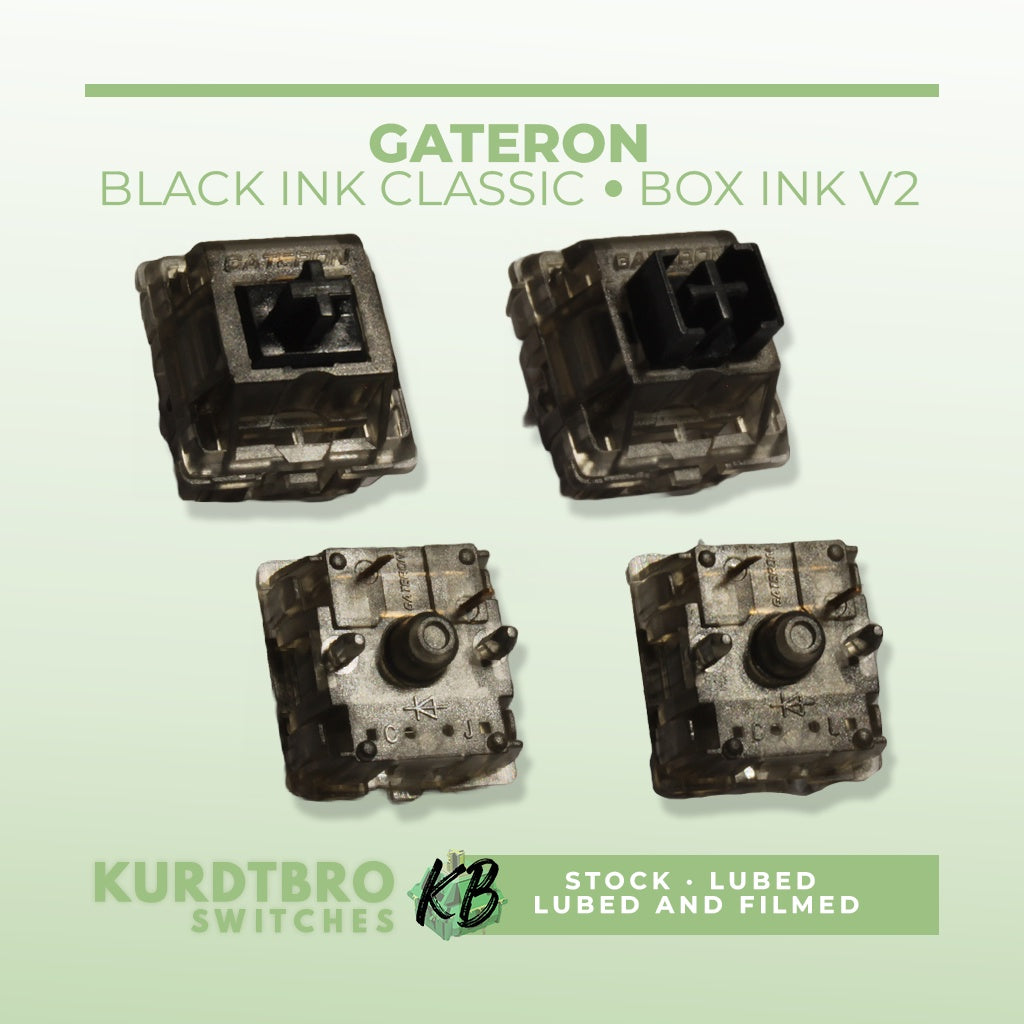 Gateron Black Box and Classic Ink V2