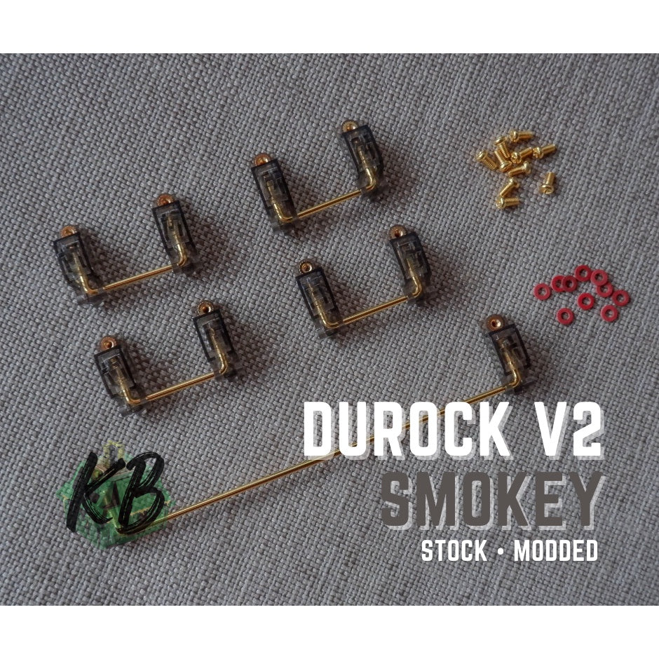 Durock V2 Screw-in Stabilizers Mechanical Keyboards (Stock/Clipped+Lubed+Holee)