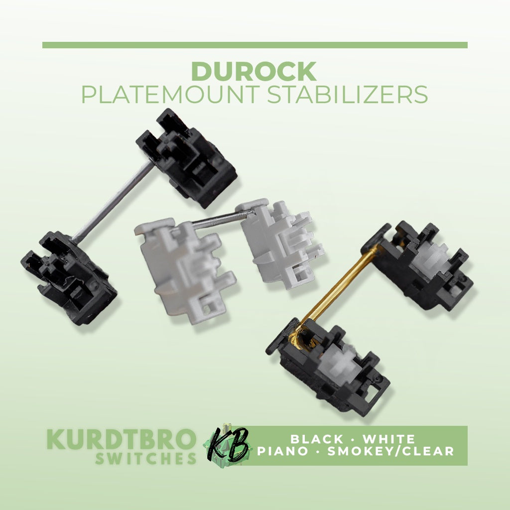 Durock v3 Platemount Stabilizers (Stock/Lubed+Holee Mod)