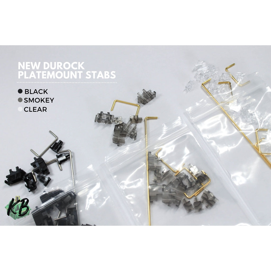 Durock v3 Platemount Stabilizers (Stock/Lubed+Holee Mod)