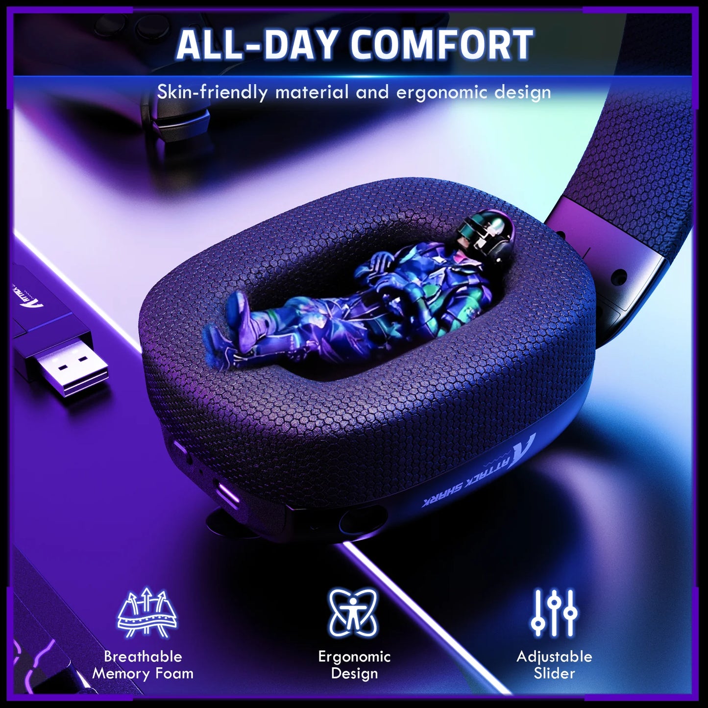 Attack Shark L80 Pro Wireless Gaming Headset