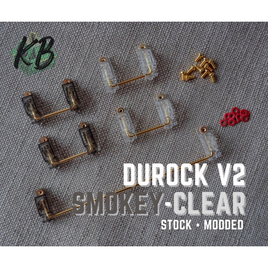 Durock V2 Screw-in Stabilizers Mechanical Keyboards (Stock/Clipped+Lubed+Holee)
