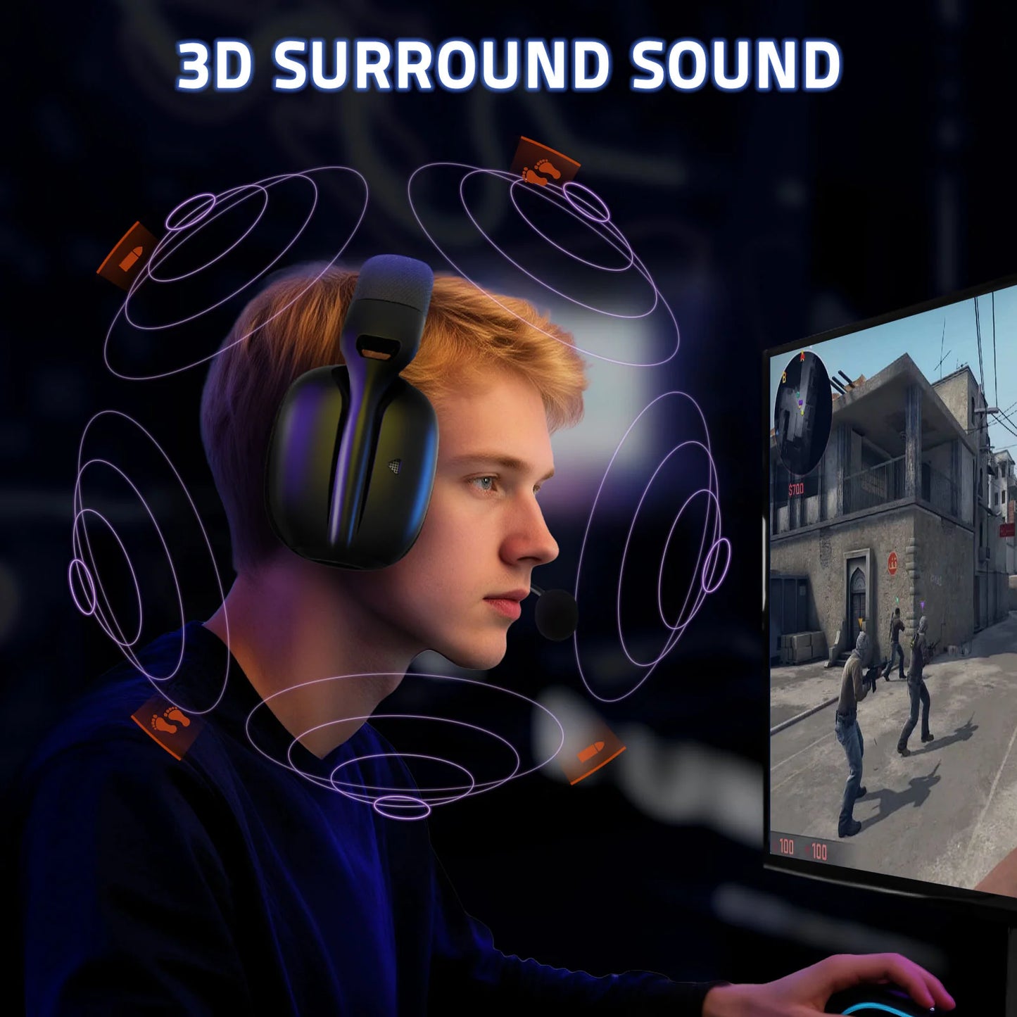 Attack Shark L80 Pro Wireless Gaming Headset