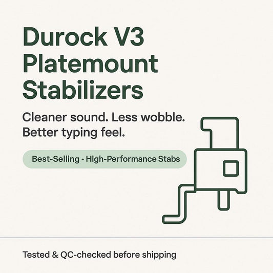 Durock v3 Platemount Stabilizers (Stock/Lubed+Holee Mod)